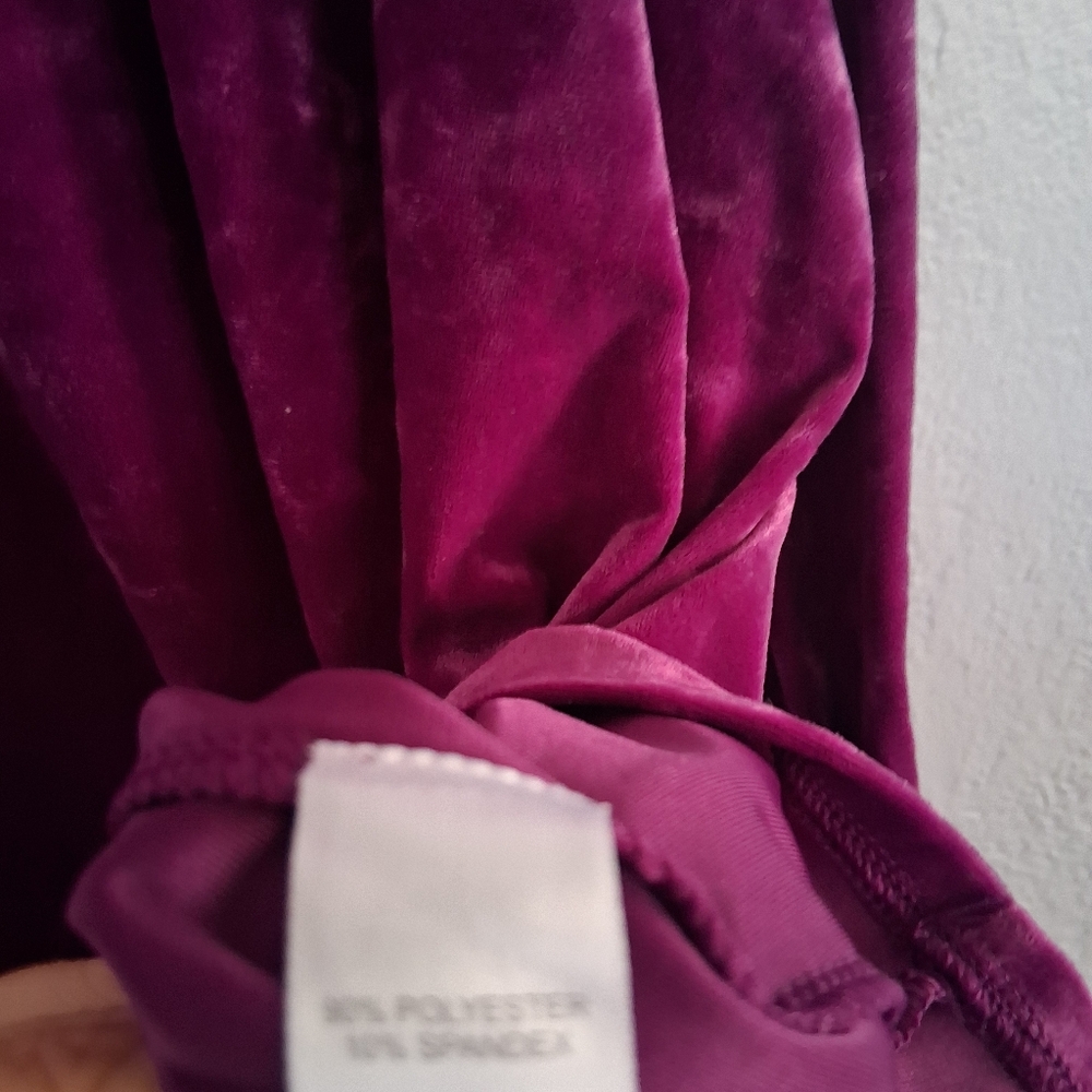 J Jill NWT Velvet 3/4 Sleeve Popover Top Sugarbeet 2X - Picture 5 of 7